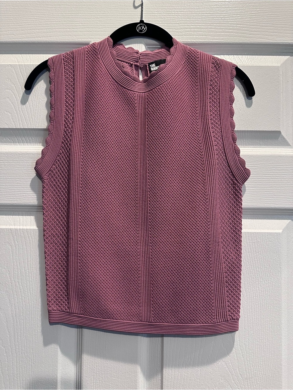 The Kooples Sleeveless Knit Shell in Dusty Rose